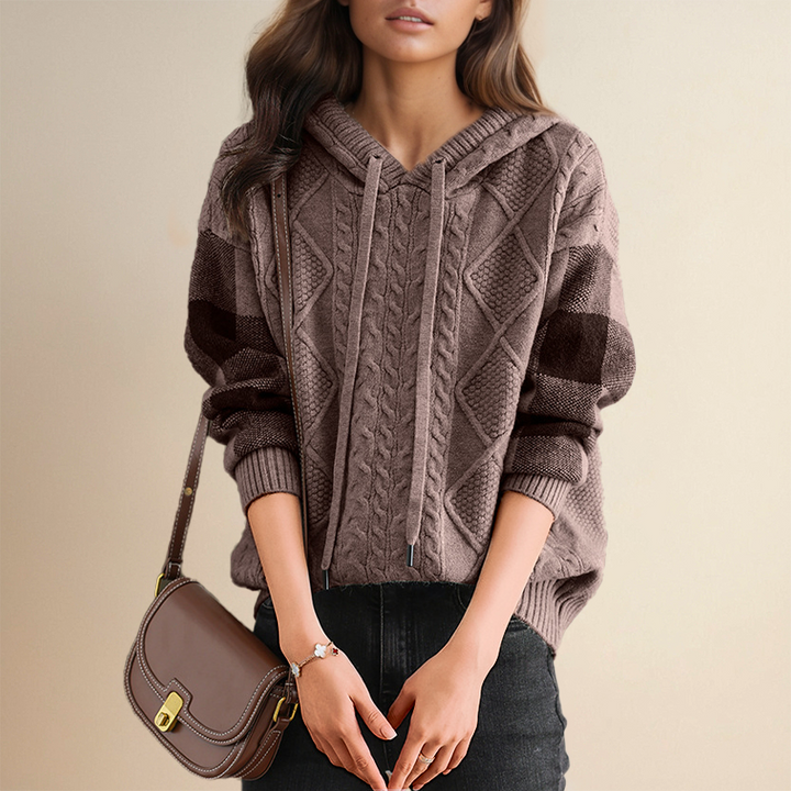 Emily | Maglione con Cappuccio Intrecciato