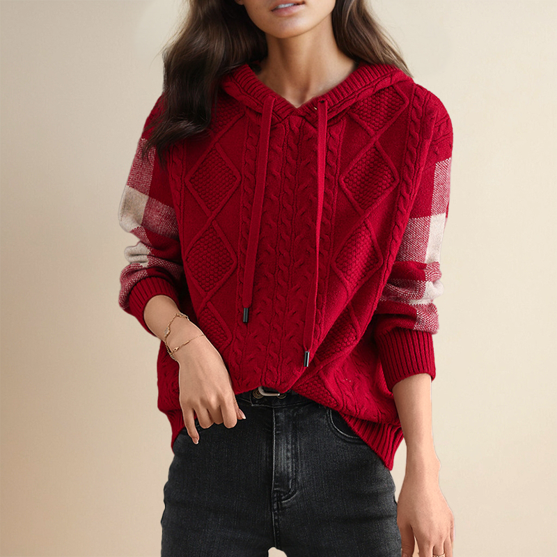 Emily | Maglione con Cappuccio Intrecciato