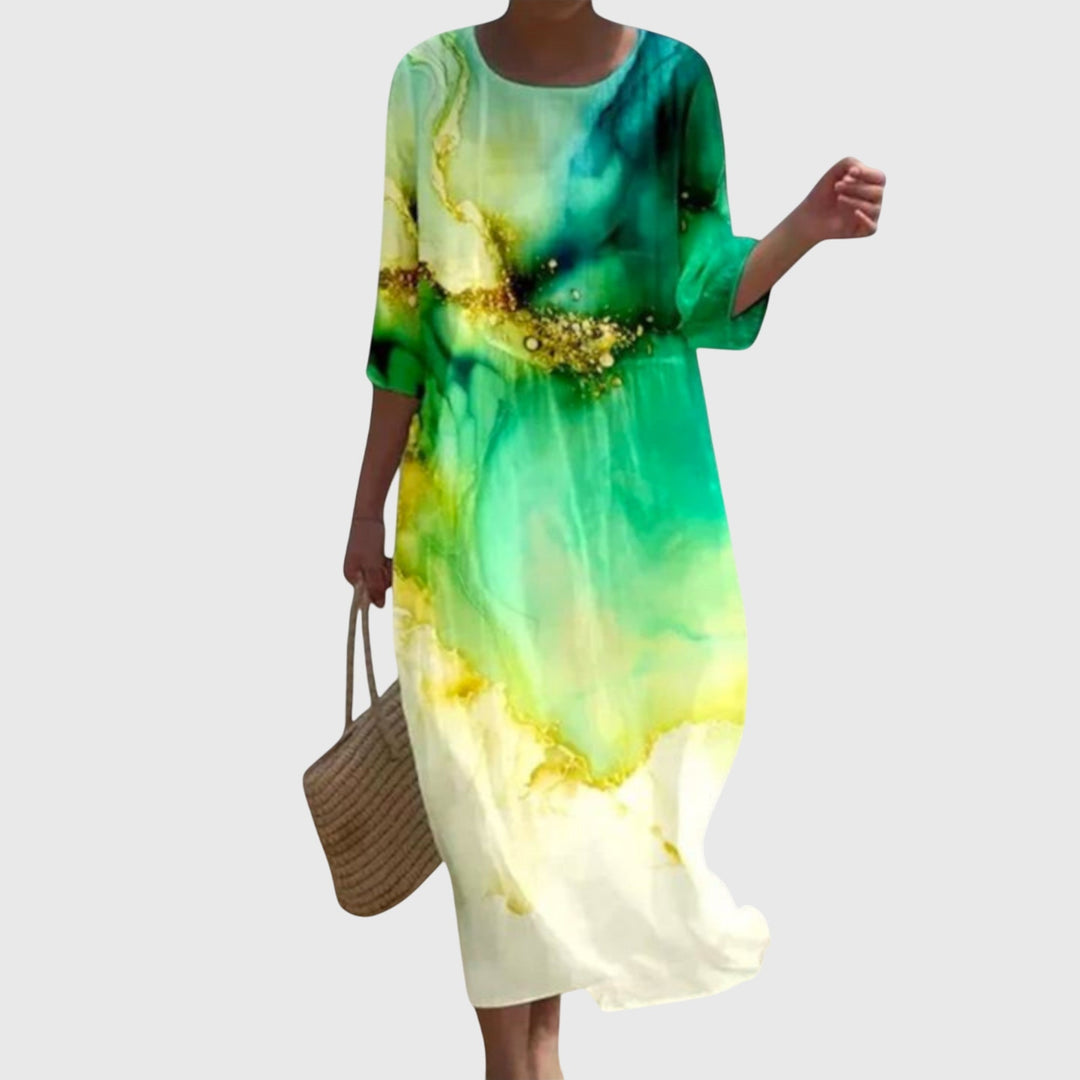 Hayley™ | Abito Maxy Floreale Elegante