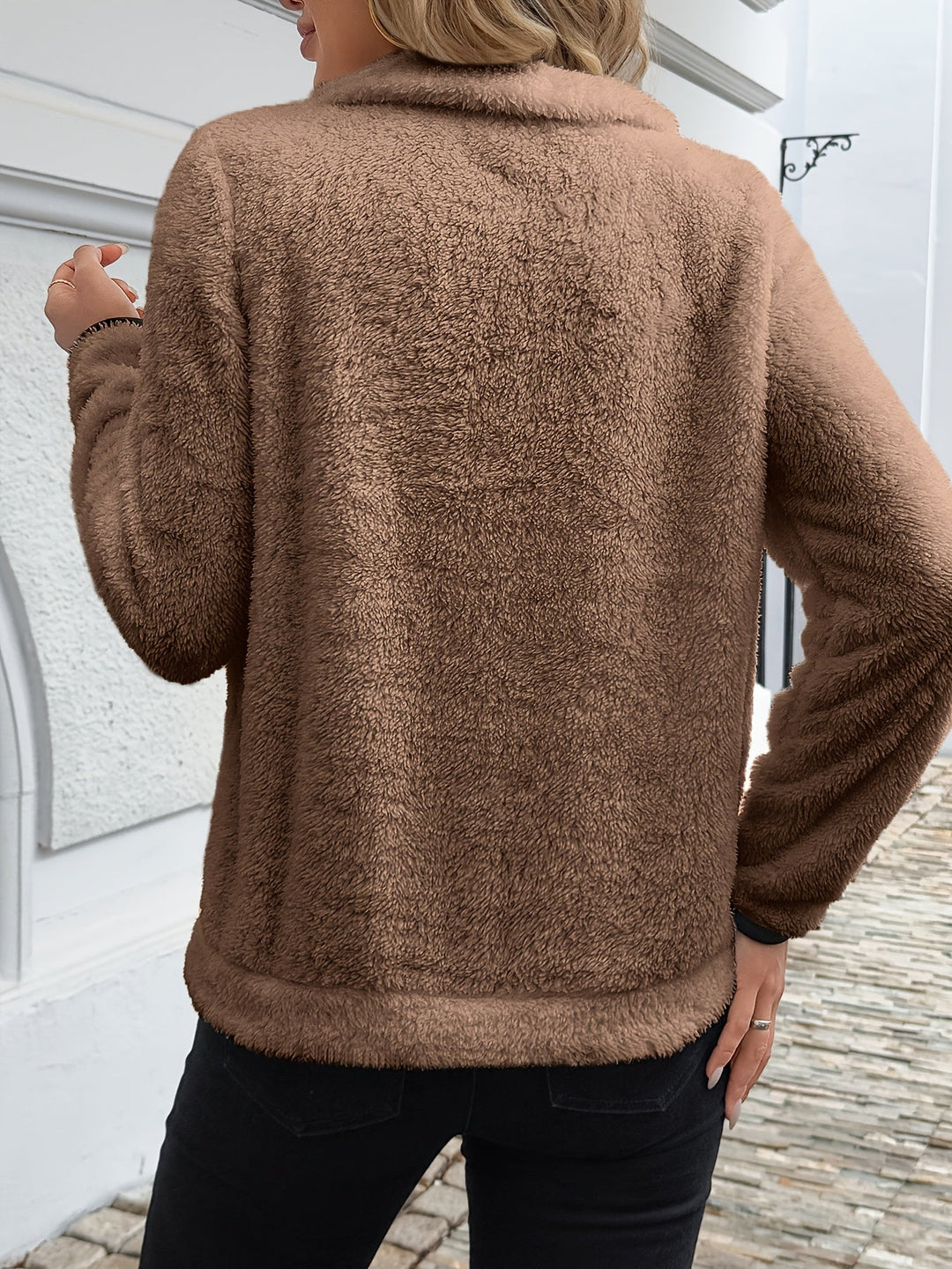 Juliette | Felpa con cappuccio zip a mezza altezza