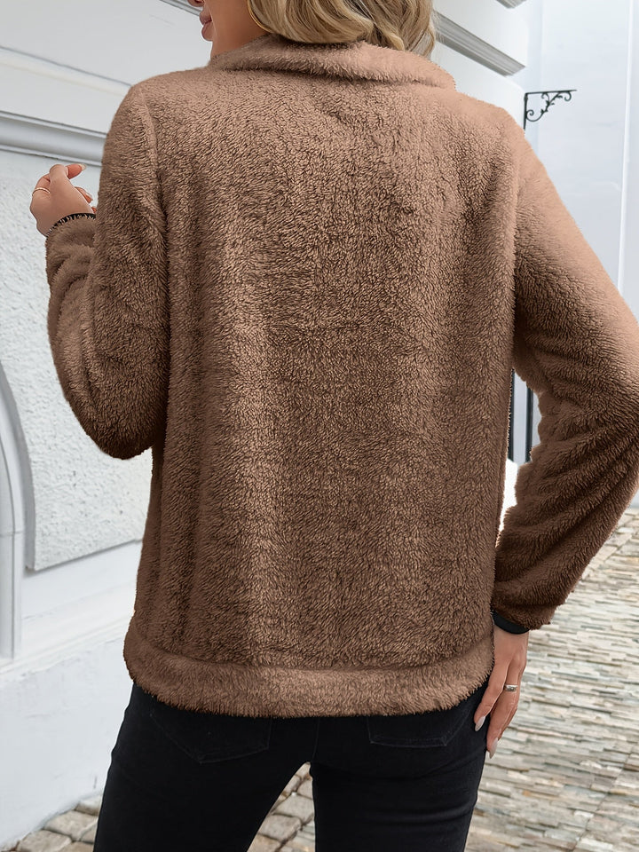 Juliette | Felpa con cappuccio zip a mezza altezza