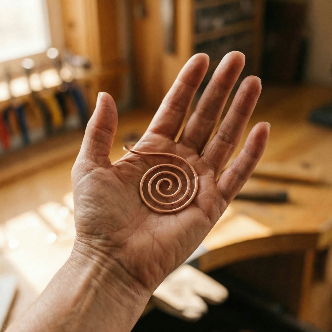 Astrid & Magnus Handverk Smykke – Strøm Kezmuves Spiral