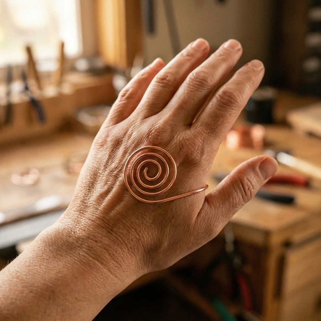 Astrid & Magnus Handverk Smykke – Strøm Kezmuves Spiral