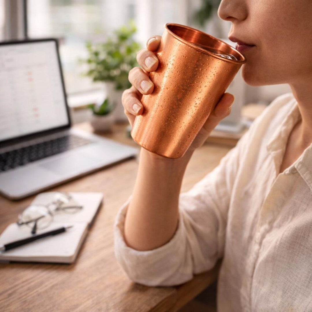 Astrid & Magnus Handverk Enkelt Kobberbeger 350 ml