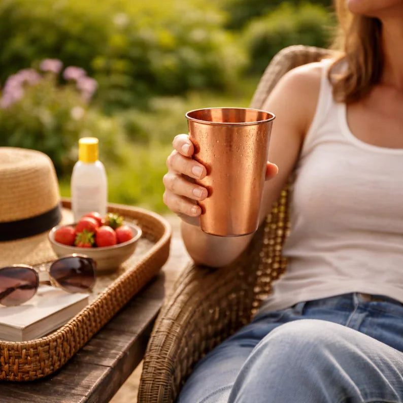 Astrid & Magnus Handverk Enkelt Kobberbeger 350 ml