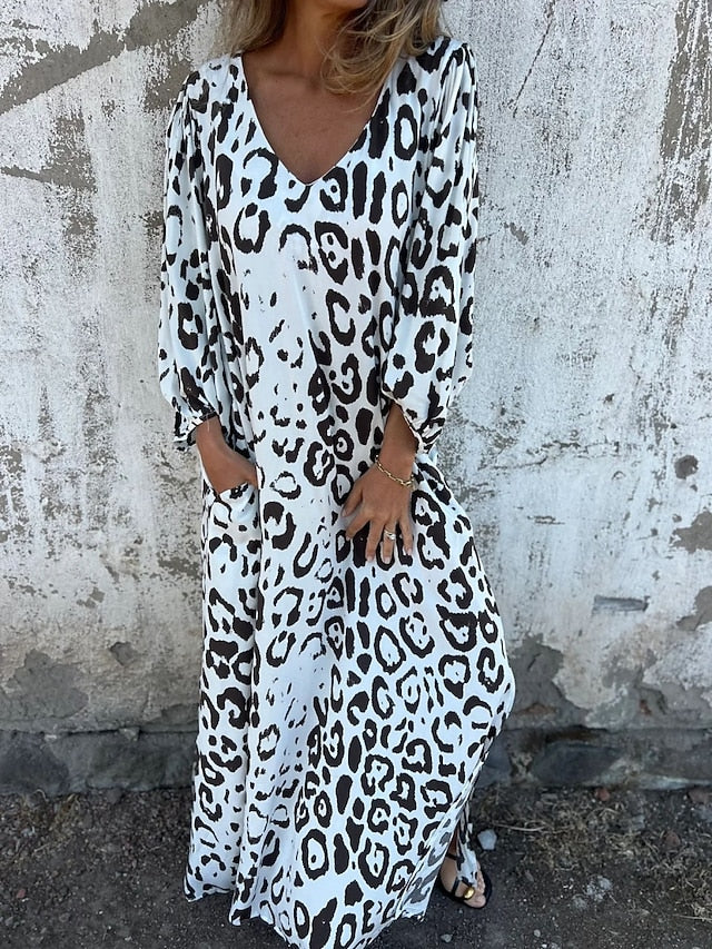 Jessa - Abito Maxi Leopardo