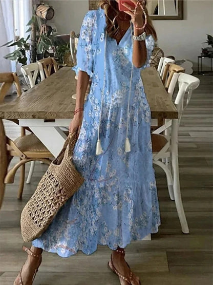 Michaela - Abito Boho con Copertura per la Pancia